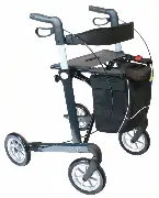 Rollator Server Komfort mit Rückengurt und Tasche mit Zipper Zusätzliches Produktbild für Leichtgewicht Rollator Server Komfort