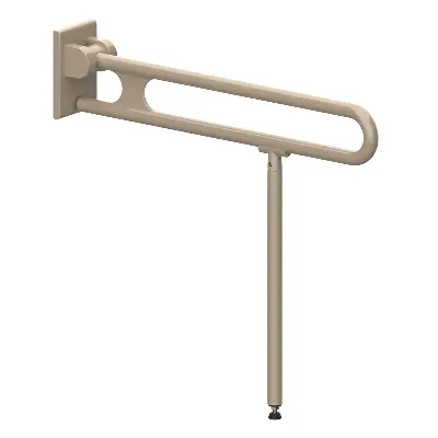 Stützklappgriff mit Bodenstütze 750 mm Nylon Care vario 850 mm Taupe Produktbild für Stützklappgriff mit Bodenstütze 750 mm Nylon Care vario 850 mm Taupe