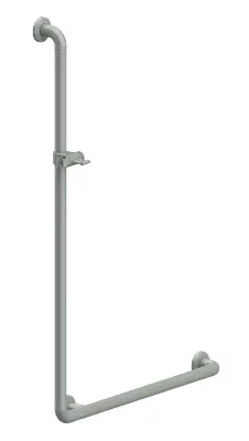 Nylon Care 300 Winkelgriff 90° mit Brausehalter Verkehrsgrau 500 x 750 mm Produktbild für Nylon Care 300 Winkelgriff 90° mit Brausehalter Verkehrsgrau