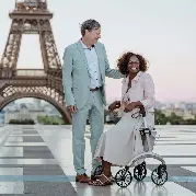 Saljol Carbon Rollator Superlight Rose Gold Zusätzliches Produktbild für Saljol Carbon Rollator Superlight