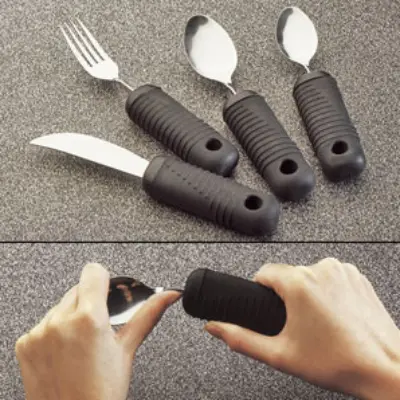 Produktbild für Essbesteck Supergrip biegsam, 4er-Set