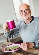 ORNAMIN Becher Gühwürmchen Zusätzliches Produktbild für Ornamin Becher mit Trink-Trick Modell 207