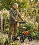 Zusätzliches Produktbild für Rehasense Outdoor Rollator Driver Dunkelgrün L