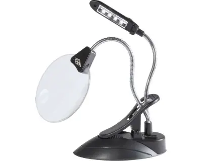 WEDO Tischlupe mit LED-Licht Produktbild für WEDO Tischlupe mit LED-Licht