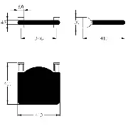 Zusätzliches Produktbild für Duschklappsitz Inox Care Satiniert mit Polster