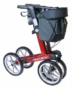 Zusätzliches Produktbild für Outdoor Rollator Panda Comfort rot