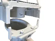 Zusätzliches Produktbild für Toilettensitzerhöhung TSE 120 PLUS mit Armlehne zur Topmontage