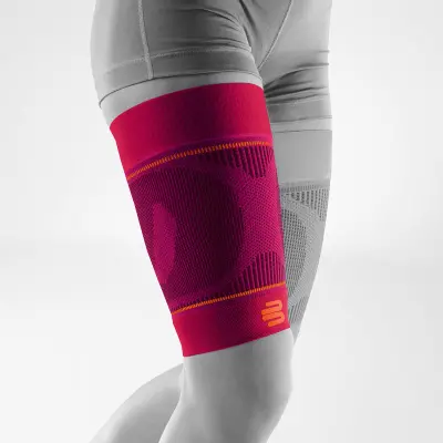 Bauerfeind Sports Compression Sleeves Upper Leg Pink Produktbild für Bauerfeind Sports Compression Sleeves Upper Leg Pink