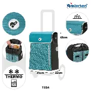 Zusätzliches Produktbild für Andersen Scala Shopper Teda, petrol