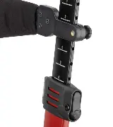 Outdoor Rollator Alevo X rubinrot, nummerierte Griffhöheneinstellung Zusätzliches Produktbild für Outdoor Rollator Alevo X rubinrot