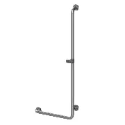 Haltegriff mit Brausehalter Inox Care Satiniert rechts Zusätzliches Produktbild für Inox Care Haltegriff mit Brausehalter Satiniert