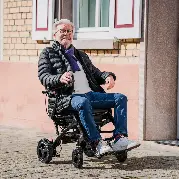 Zusätzliches Produktbild für Carbon Elektrorollstuhl Airfold, faltbar