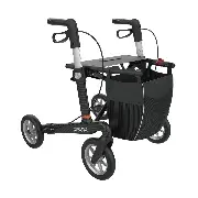 Leichtgewicht Rollator Athlon Carbon SL 55 Komfort Softrad mit Einkaufsnetz Zusätzliches Produktbild für Carbon Rollator SL Komfort Sitzhöhe 55 cm