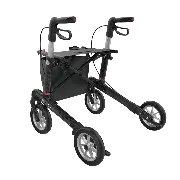 Leichtgewicht Rollator Athlon Carbon SL 55 Komfort Softrad mit Einkaufsnetz Zusätzliches Produktbild für Carbon Rollator SL Komfort Sitzhöhe 55 cm