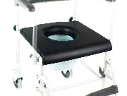 Toilettenrollstuhl TRS130 mit optional bestellbarem Weichsitz Zusätzliches Produktbild für Drive Medical Toilettenrollstuhl TRS 130