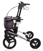 Keine Abbildung zugeordnet Zusätzliches Produktbild für Outdoor Rollator Topro Olympos ATR Black Series M Polarsilber