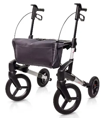 Keine Abbildung zugeordnet Produktbild für Outdoor Rollator Topro Olympos ATR Black Series M Polarsilber