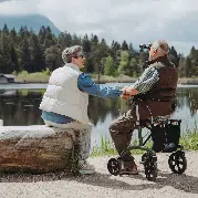 Zusätzliches Produktbild für Saljol Allround Rollator AR54 Forest Green mit Vollausstattung