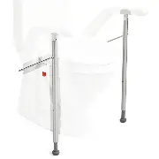 Zusätzliches Produktbild für Stützbeine für Toilettensitzerhöhung Etac My-Loo fest mit Armlehnen