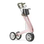 Zusätzliches Produktbild für Acre Rollator Carbon Ultralight Komfort rosa