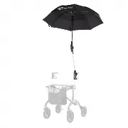 Saljol Regenschirm Zusätzliches Produktbild für Regenschirm mit Logo für Saljol Rollator, schwarz