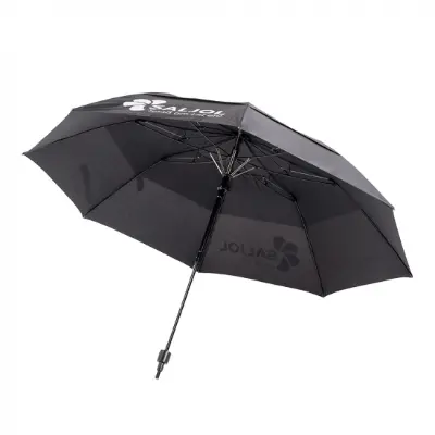 Saljol Regenschirm Produktbild für Regenschirm mit Logo für Saljol Rollator, schwarz