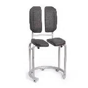 Saljol Duschhocker DH50 mit optional bestellbarer Rückenlehne Zusätzliches Produktbild für Saljol Duschhocker Diamond Silver DH50 - Dreht sich auf der Stelle