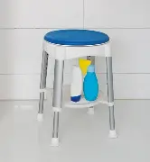 Zusätzliches Produktbild für Russka Duschhocker mit Soft-Drehsitz und Ablage