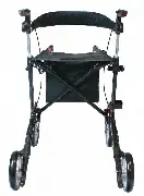 Carbon Rollator Athlon SL rot mit Softrad, Rückengurt, Einkaufstasche, Stockhalter Zusätzliches Produktbild für Carbon Rollator SL Komfort Sitzhöhe 55 cm