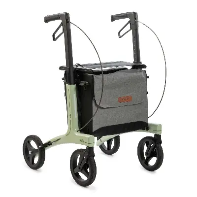 Produktbild Carbon Rollator Rollz Air mit Rückengurt und Stockhalter