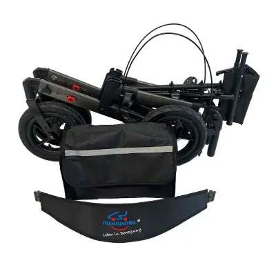 Reise Outdoor Rollator Ektos anthrazit Produktbild für Reise Outdoor Rollator Ektos mit Doppelfaltung