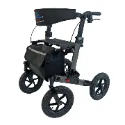 Reise Outdoor Rollator Ektos anthrazit Zusätzliches Produktbild für Reise Outdoor Rollator Ektos mit Doppelfaltung