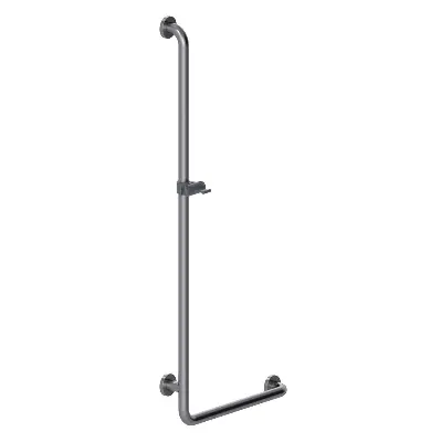 Produktdetails: Inox Care Haltegriff mit Brausehalter Satiniert Produktbild Inox Care Haltegriff mit Brausehalter Satiniert