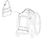 Keine Abbildung zugeordnet Zusätzliches Produktbild für Invacare my Blanket Regenschutz Winter L/XL für Rollstuhlfahrer