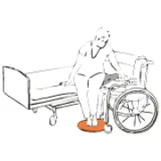 Zusätzliches Produktbild für Etac Drehscheibe PediTurn, hart