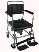 optional Toilettenrollstuhl TRS130 mit zuätzlichem Weichsitz Zusätzliches Produktbild für Drive Medical Toilettenrollstuhl TRS 130