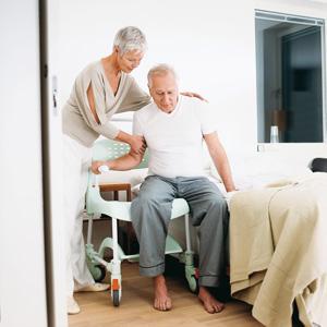 Dusch- und Toilettenrollstuhl Etac Clean